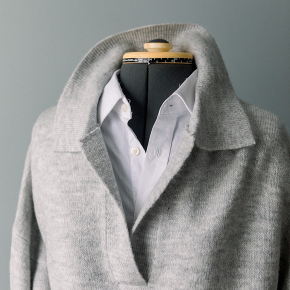 Sophie Rue Women's Drop Shoulder Collar Sweater XL - Picture 8 of 12